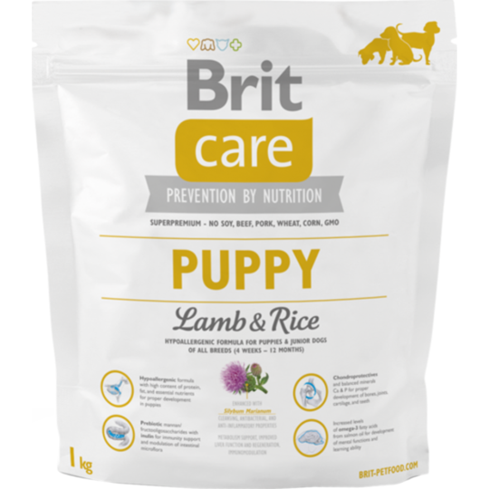 Корм для щенков «Brit» Care Puppy All Breed, Lamb&Rice, 132702, 1 кг