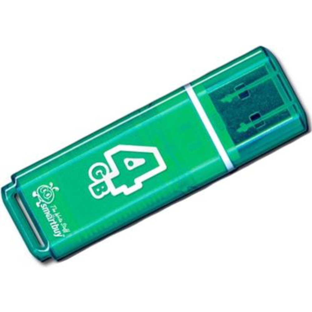 USB-накопитель «Smartbuy» 4Gb Glossy series Green USB 2.0 Flash Drive, SB4GBGS-G