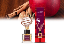 Аромадиффузор воздуха Areon Home Perfume Tartan Apple Cinnamon 50ml