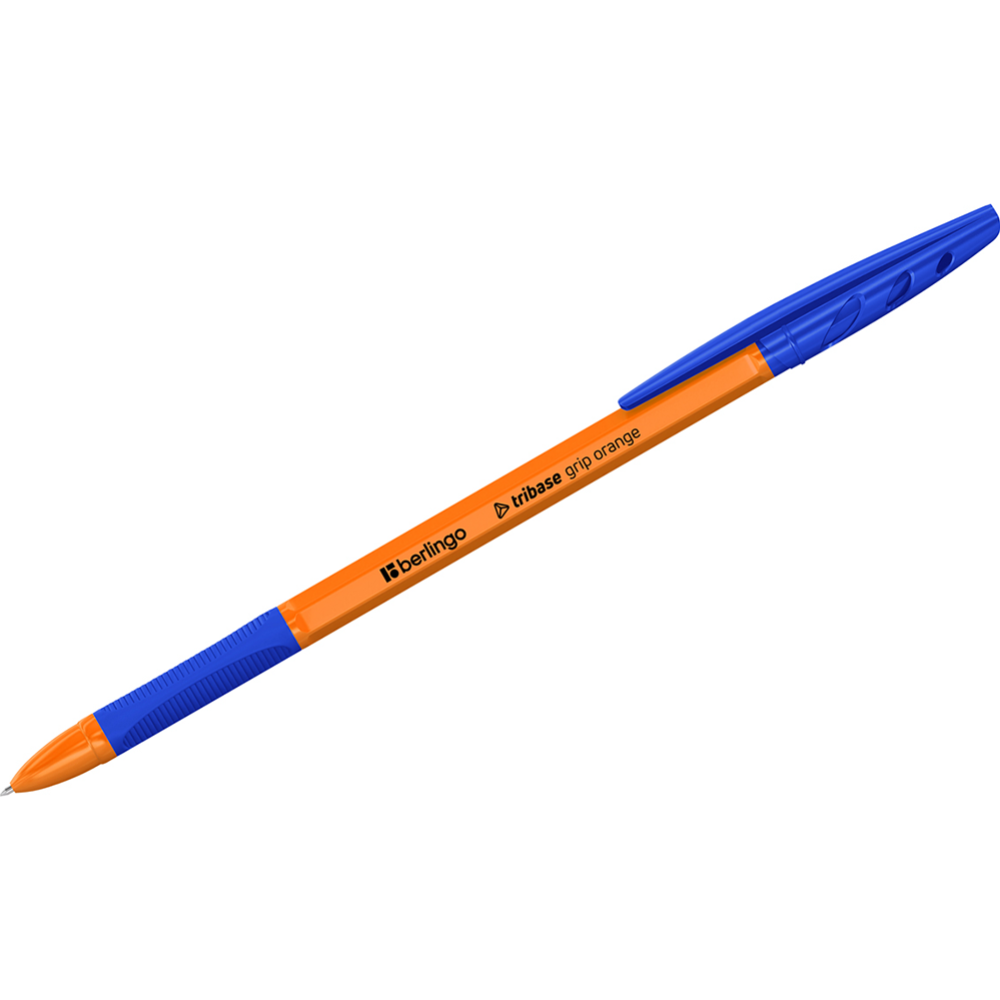 Ручки шариковые «BERLINGO» Tribase grip, CBp_70960_4, синий, 4 шт