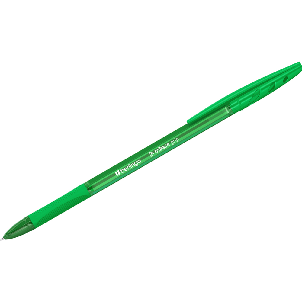 Ручки шариковые «BERLINGO» Tribase grip, CBp_10971_4, синий, 4 шт
