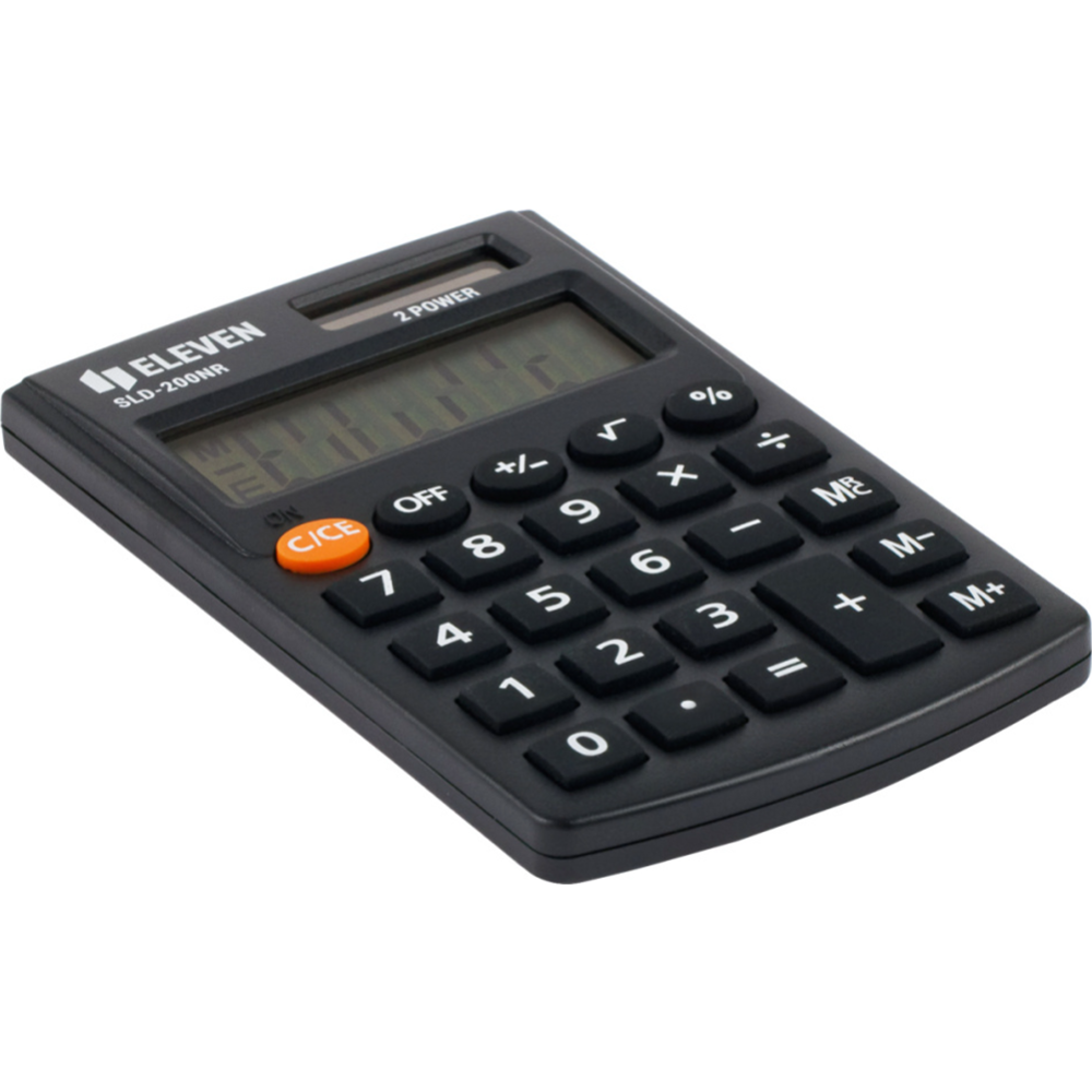 Калькулятор «Eleven» SLD-200NR, черный, 62х98х10 мм