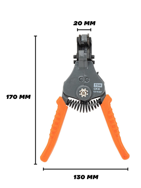 Съемник изоляции СИ-6, сечение зачищаемого провода 0,5-6 мм, "МастерЭлектрик" TDM SQ1003-0101