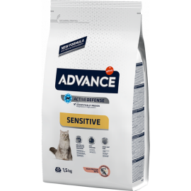 Корм для кошек «Advance» Sterilized Sensitive, с лососем, 1.5 кг