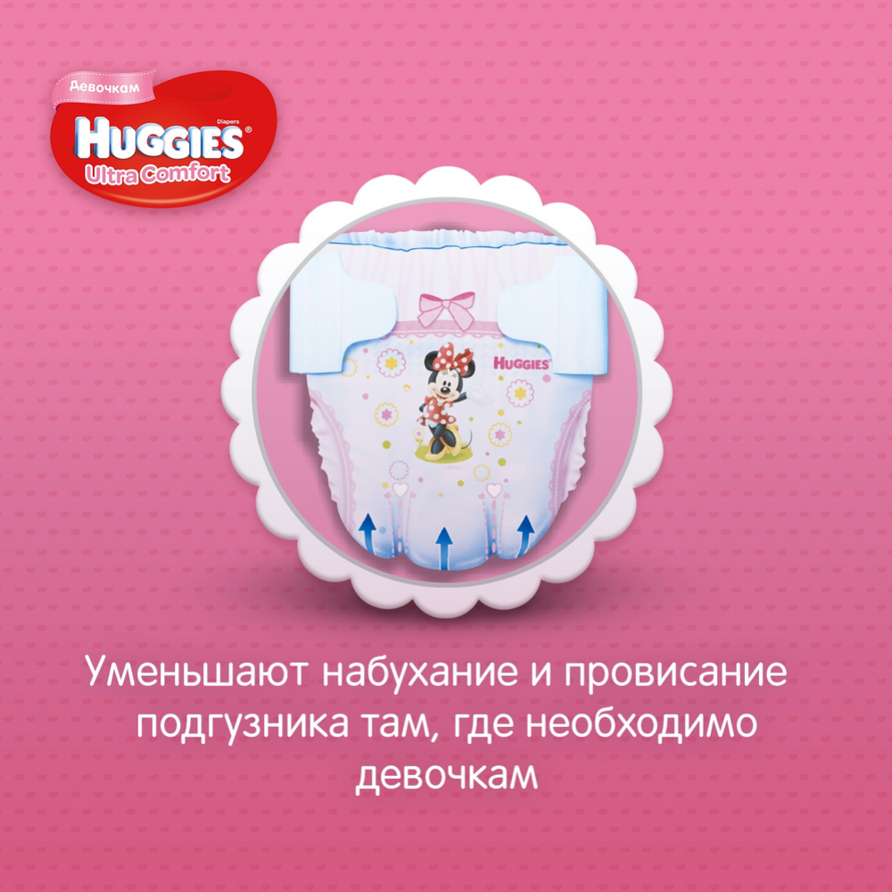 Подгузники детские «Huggies» Ultra Comfort Girl, размер 3, 5-9 кг, 21 шт