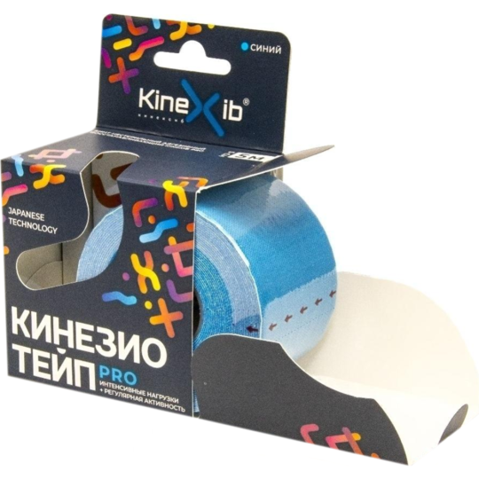 Кинезио тейп «Kinexib» синий, 5 м х 5 см