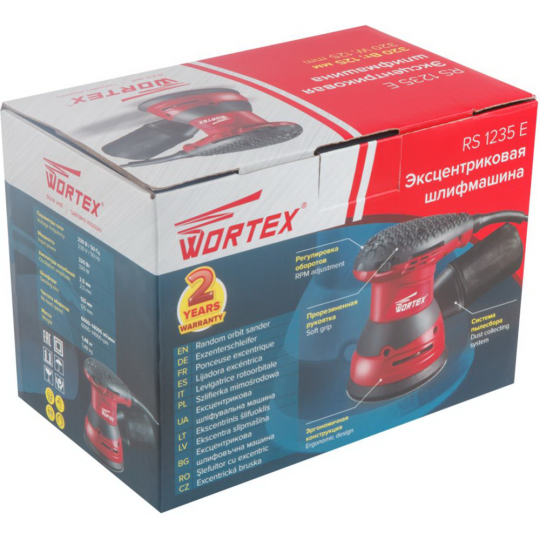 Эксцентриковая шлифмашина «Wortex» RS 1235 E