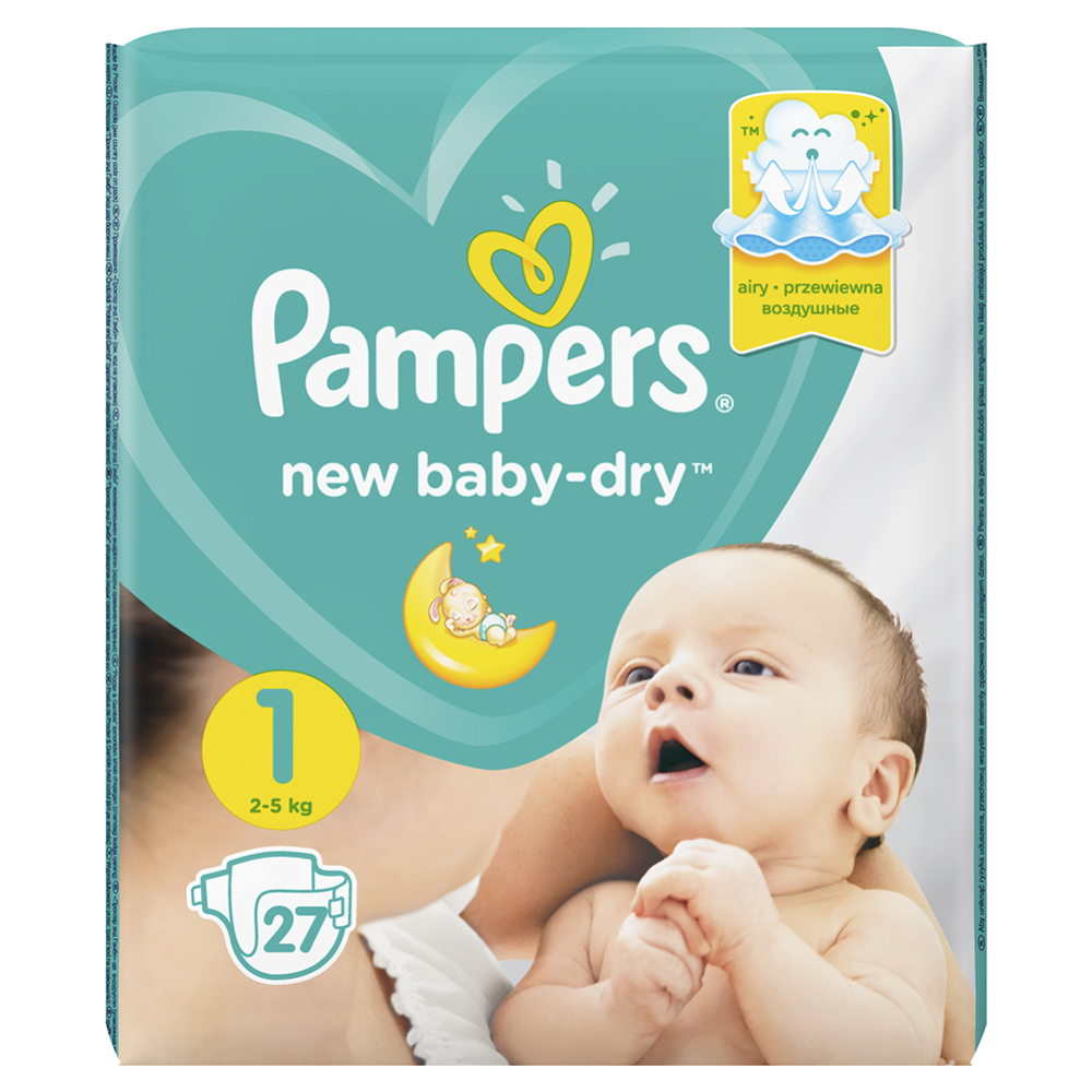 Подгузники «Pampers» New Baby-Dry 2–5 кг, размер 1, 27 шт #4