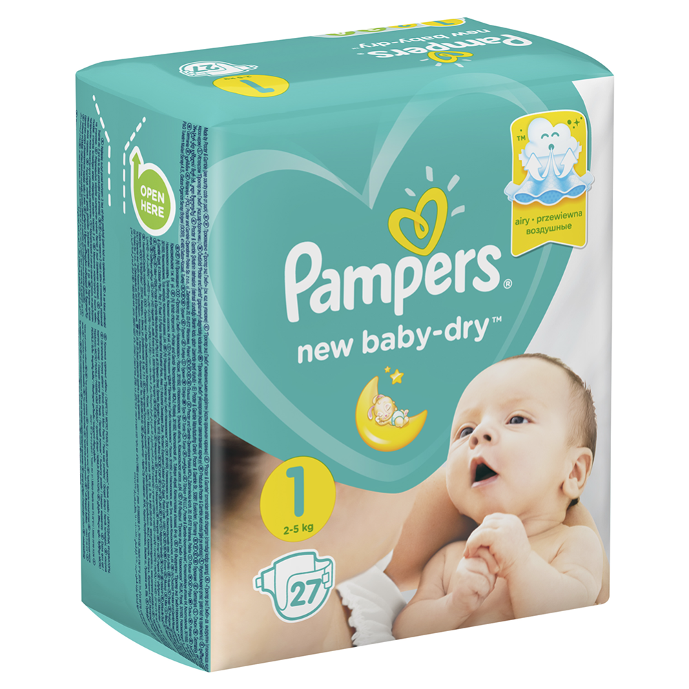 Подгузники «Pampers» New Baby-Dry 2–5 кг, размер 1, 27 шт #5