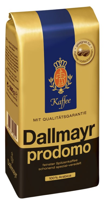 Кофе зер­но­вой Dallmayr Prodomo, 100 % ара­би­ка 500г