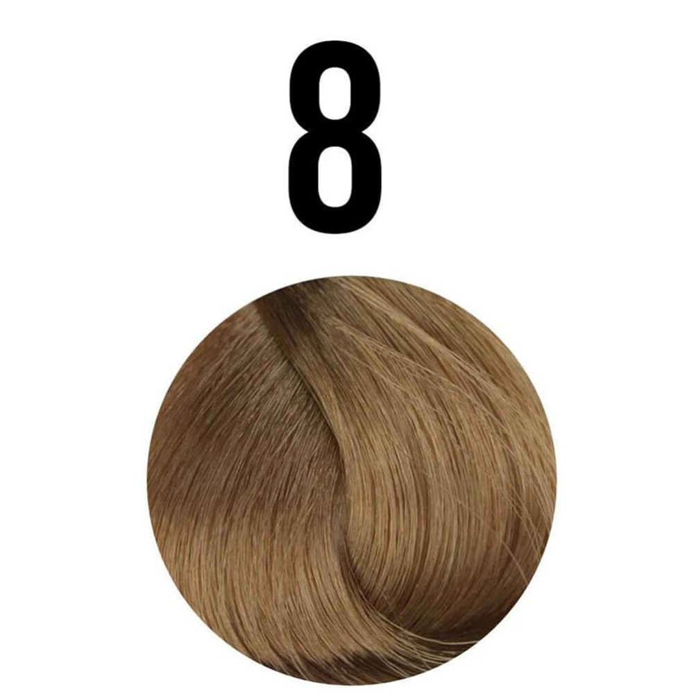 Крем-краска для волос «Inebrya» на семенах льна и алоэ вера, 8, 100 мл