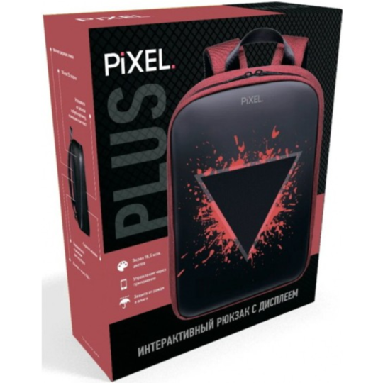 Рюкзак «Pixel» Plus, Black Moon, PXPLUSBM02, 37х31х15 см, 16 л