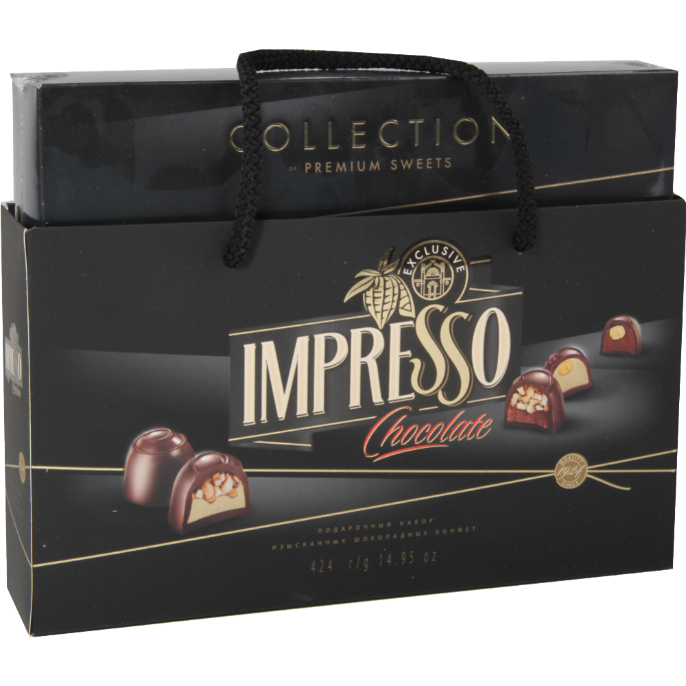 Набор конфет«Impresso» Premium, черный, 424 г #0