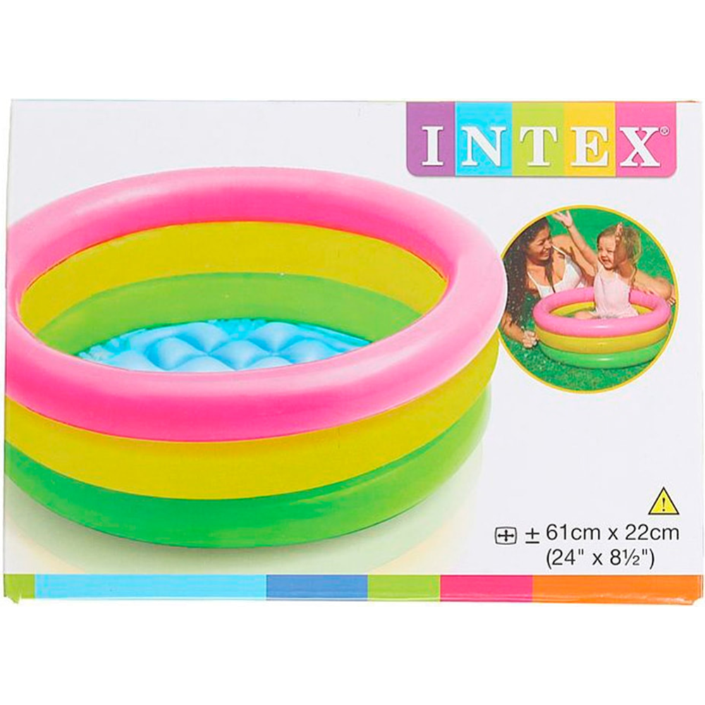 Надувной бассейн «Intex» радуга, 61х22, 57107
