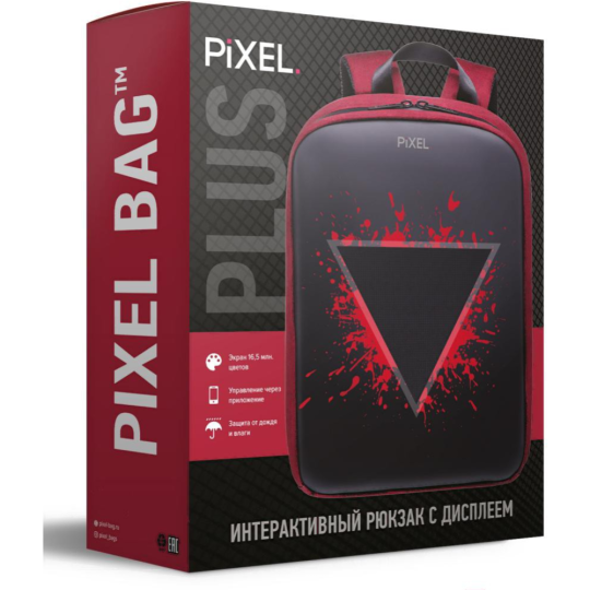 Рюкзак «Pixel» Plus, Orange, PXPLUSOR02, 37х31х15 см, 16 л