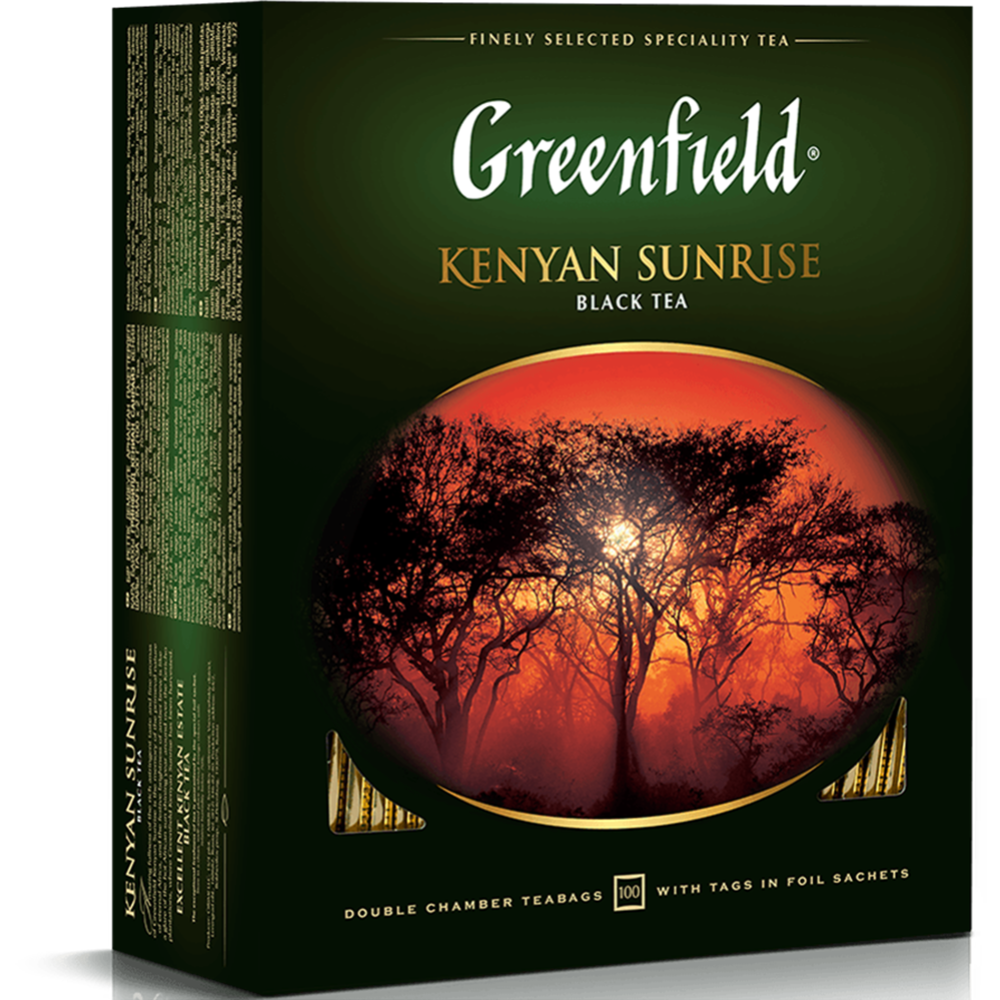 Чай черный «Greenfield» Kenyan Sunrise, 100х2 г